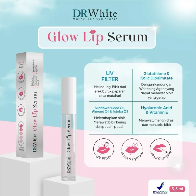 DRWhite Glow Lip Serum | Serum Bibir Magic Color