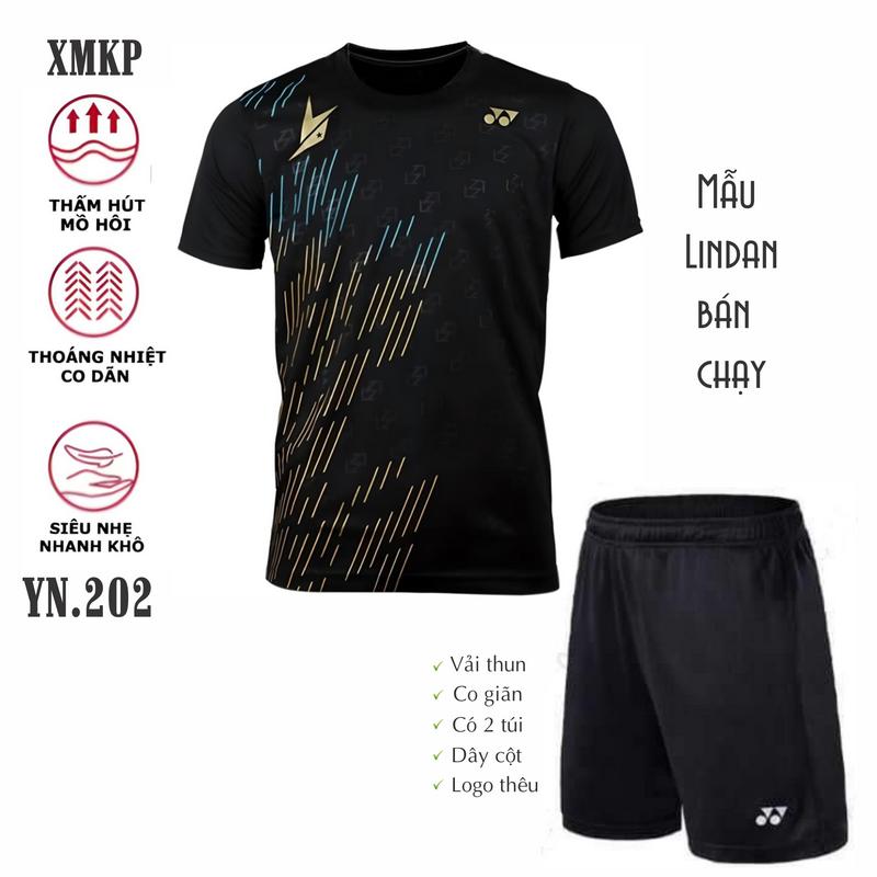Áo thể thao Cầu lông, Pickleball, Bóng chuyền, Bóng bàn rất đẹp, bán chạy, thoáng khí, co giãn (YN202) gear  sets
