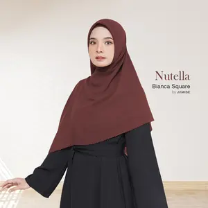Bianca Square | Kerudung Segi Empat Syari Voal 120x120 by Jamise syari