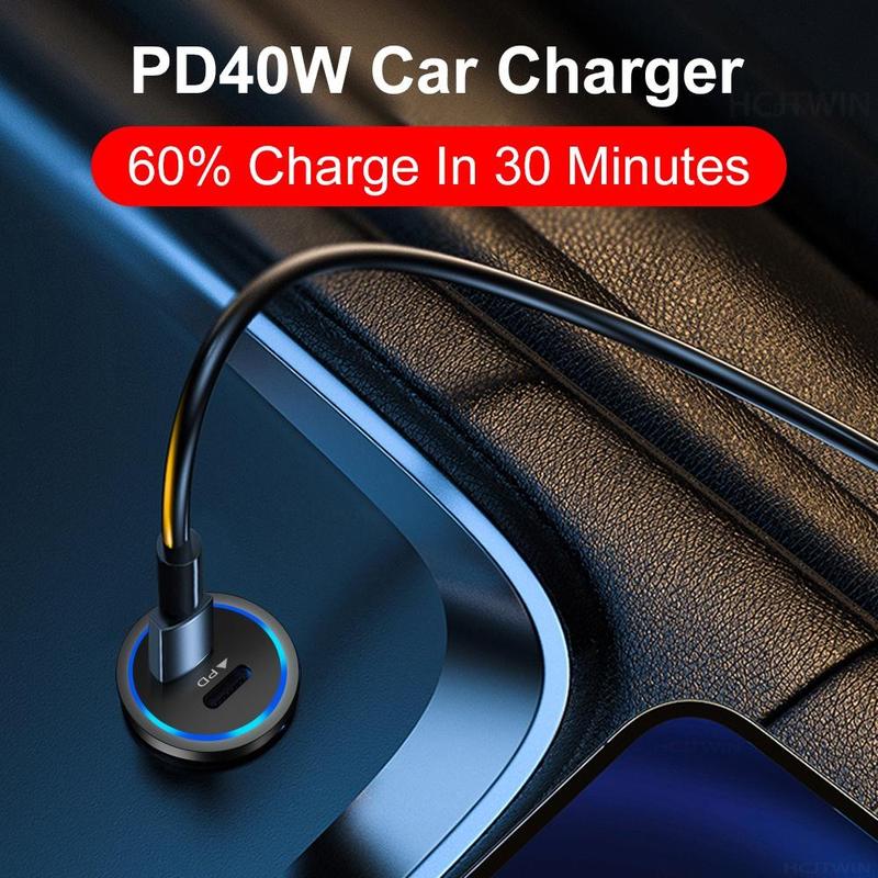 2024 New+COD+spot stocks 38W FAST CAR CHARGER QC3.0 PD USB Dual Fast Charging Adapter Socket 2 Ports Car Phone Charger 6