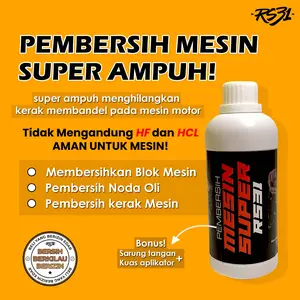 Cairan Pembersih Mesin Super RS31 500ML - Penghilang Kerak, Kotoran, Baut Motor & Mobil/Engine Degreaser Car engine  degreaser