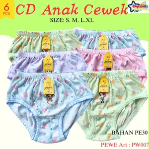 6 pcs Celana Dalam Anak Perempuan Karakter/Cd Anak Perempuan Murah / Sempak Anak Cewek Motif / Cd Anak Cewek Bahan Katun Adem Lembut Nyaman / Celana Dalam Anak Perempuan Karakter/Cd Anak Perempuan Murah/Harga Grosiran