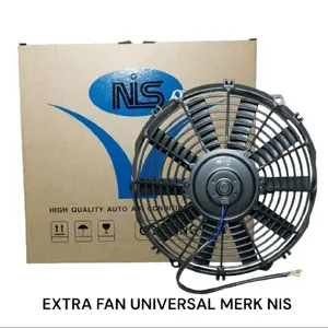 Extra Fan AC Universal 12" 12V 12 inch Asli Merk NIS Kipas Kondensor AC Mobil 80 watt