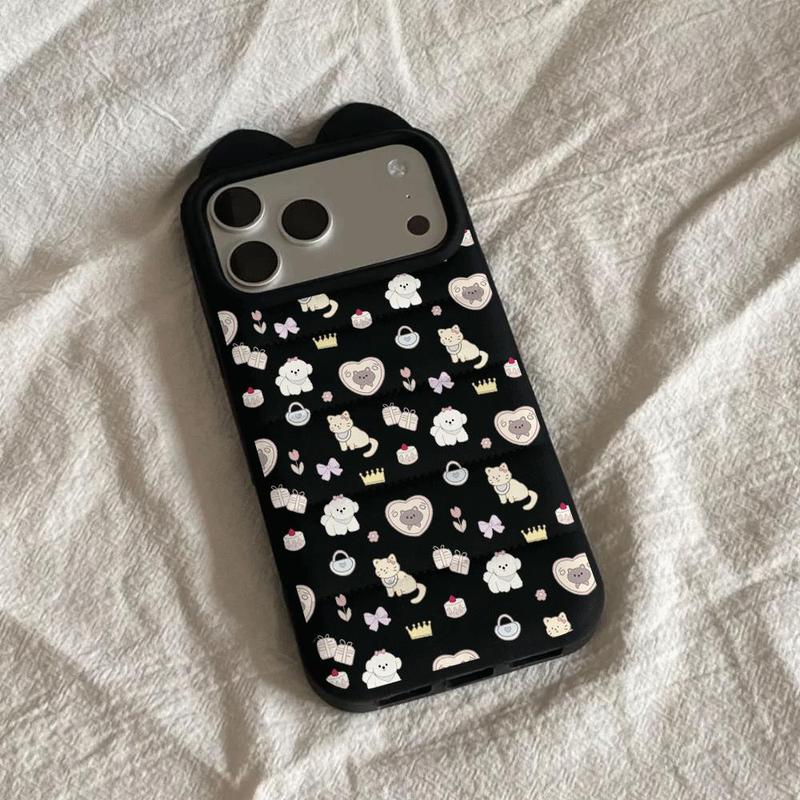 Hoa nhỏ tím nhẹ Phù hợp với vỏ íiện thoại iPhone 17/16/15, ốp bảo vệ iPhone…