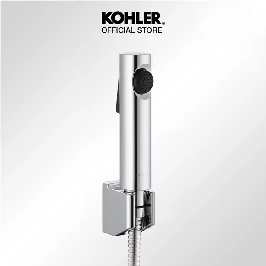 KOHLER Cuff Jet Shower Bidet / Hygiene Spray with Hose and Bracket Polished Chrome K-98100X-B-CP