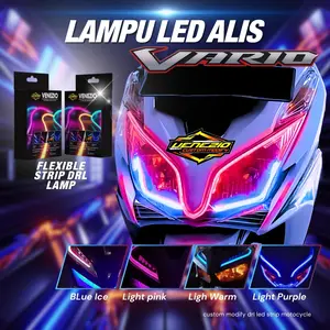 SEPASANG LAMPU ALIS VARIO TECHNO 125 KANAN KIRI LAMPU VARIASI MOTOR LED DRL Motorcycle