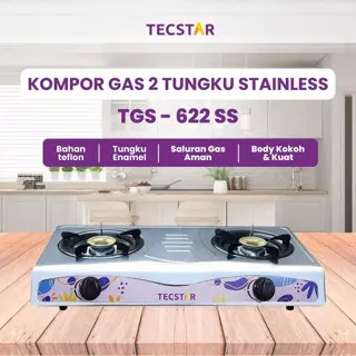 [COD] [CECE KETAR KETIR]TECSTAR TEFLON KOMPOR  KM 202 ( 2 TUNGKU) GARANSI RESMI