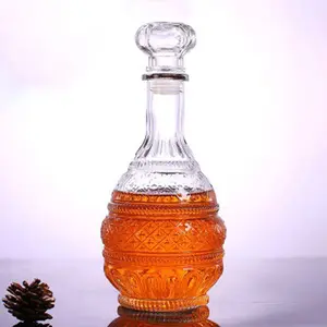Temkin Whisky Decanter Glass Bottle Liquor Scotch Luxury Pagoda - C25