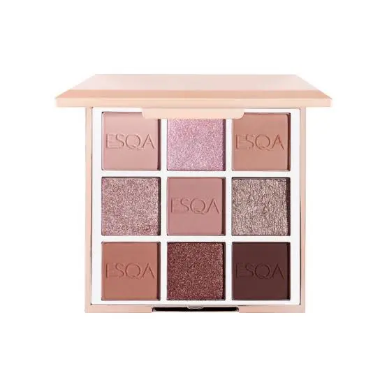 ESQA GODDESS EYESHADOW PALETTE PEACH BRONZE STEEL MAUVE PINK 3