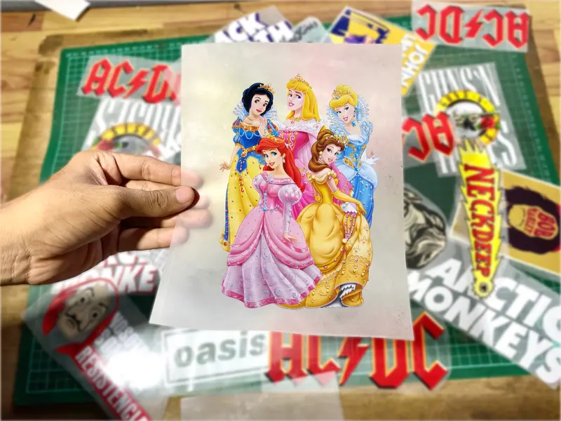 SABLON SETRIKA DTF 10cm GIRL CARTOON PRINCES satuan / Print DTF iron patch ANIMASI ANAK CEWEK Frozen Little Ponny BARBIE 5