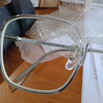 Product Review of Z&Y Frame Kacamata Minus Wanita B8906 Lensa Lensa Anti Radiasi Anti Blueray Photocromic Bluecromic Super Ringan Mines Fashion Korea Biru Eyewear Glasses from S**🦩 2