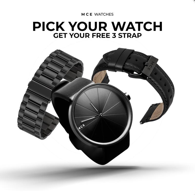 MCEWATCHES | 1 Jam Gratis 3 Strap | Jam Tangan Pria | Special Hadiah dan Kado 2