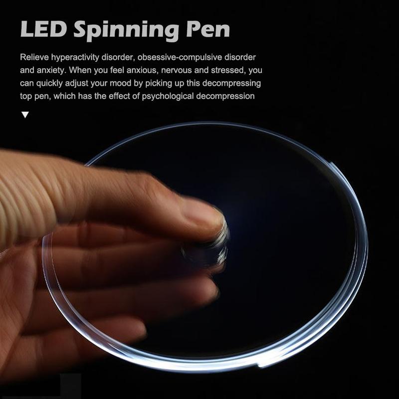 Product Introduction of Fingertip Decompression Pen Metal Multifunctional Fingertip Turn Luminous Lighted Rotating Z0K8 26