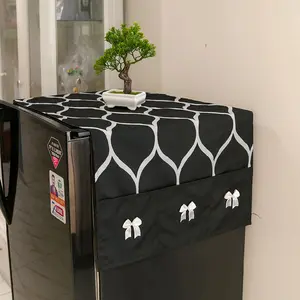 Taplak Kulkas Cover Kulkas Taplak Kulkas Katun Taplak Kulkas Aesthetic Taplak Penutup Kulkas Taplak Kulkas Minimalis Anti Debu Taplak Furniture Rumah Modern