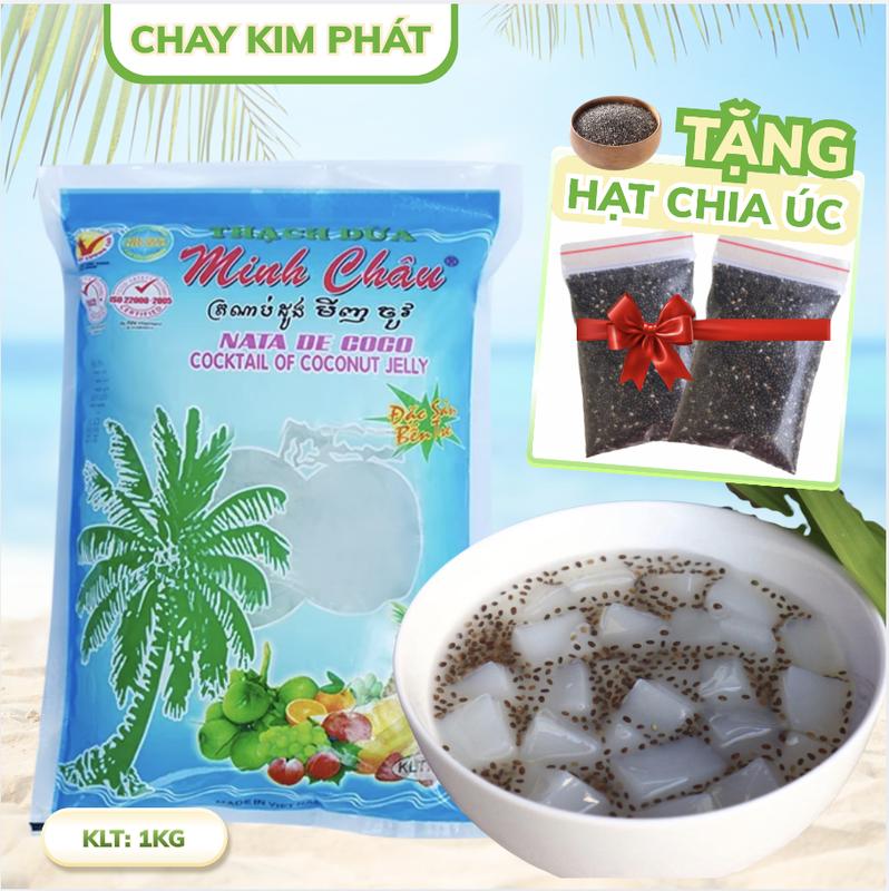 Thạch Dừa Minh Châu TÚI LỚN 1KG - Thạch Dừa Tuổi Thơ Bến Tre - Thạch Dừa Giải…