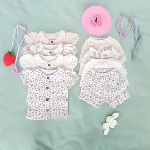 babybenne - zalina set / baju bayi perempuan / pakaian bayi / setelan bayi bahan MUSLIN