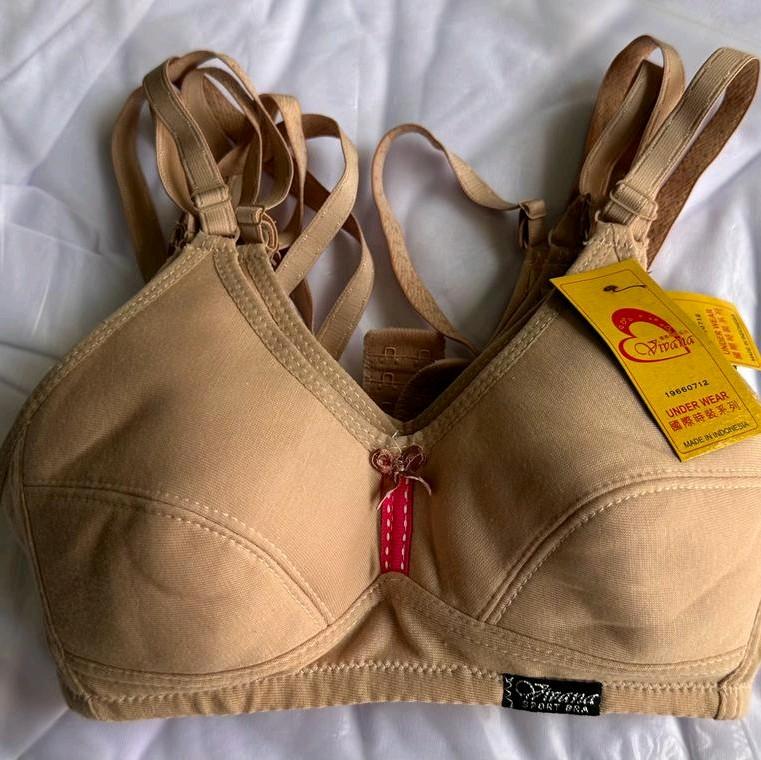 (1 pcs) BH SPORT BRA TANGGUNG PASTEL MOTIF TANPA KAWAT 3