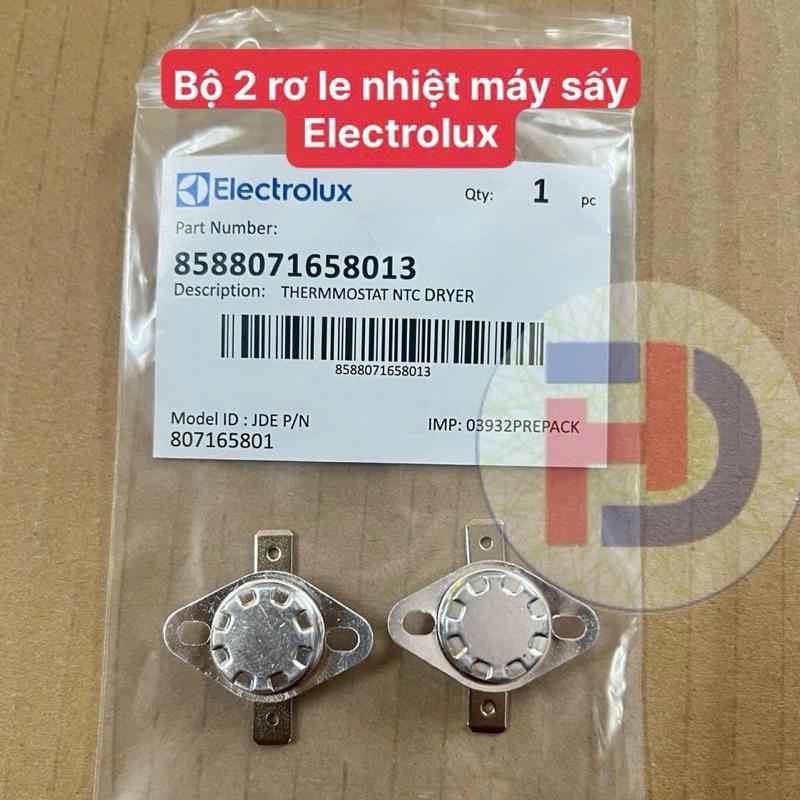 bộ 2 rơ le nhiệt máy sấy Electrolux cho dưới 10kg hãng mới 100%xxcvxcv11vb
