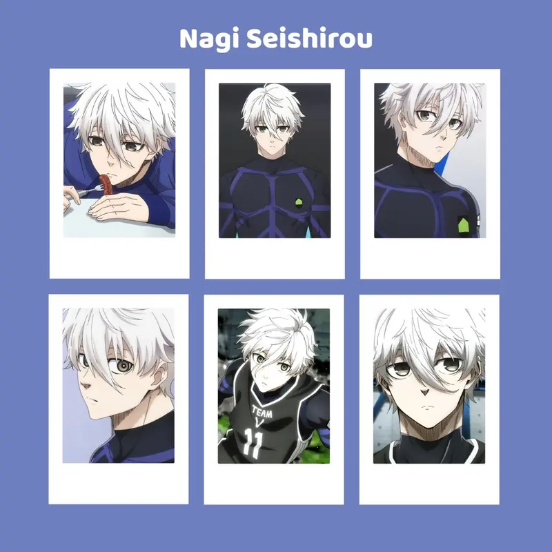 Polaroid Anime Blue lock Bachira meguru isagi nagi chigiri rin itoshi 2