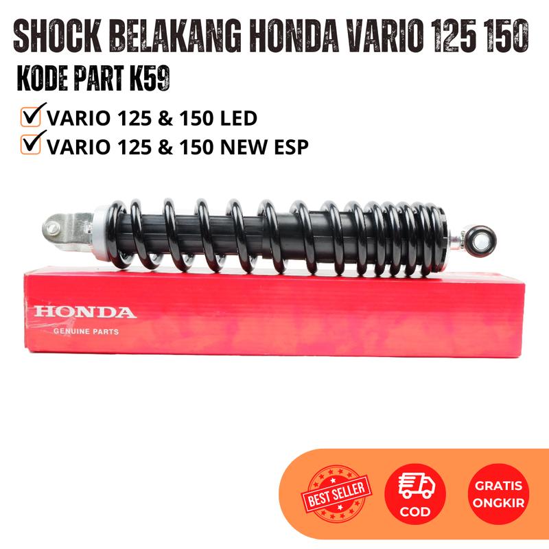 Shockbreaker Honda Vario 125 150 LED FI/CBS/OLD - Shock Belakang Vario 125 & 150 LED Kode K59 1