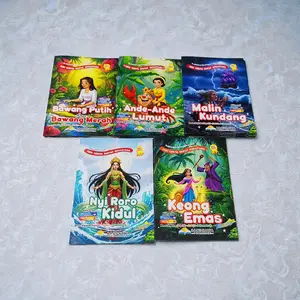 PAKET 5 BUKU ANAK - ANAK / CERITA DONGENG / CERITA SEBELUM TIDUR / CERITA BILINGUAL / CERITA 2 BAHASA  / BILINGUAL FULL COLOUR