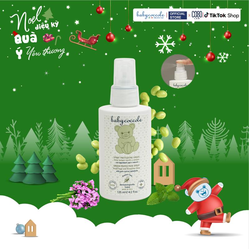 Xịt muỗi Babycoccole 0M+ chống muỗi đốt cho bé và cả gia đình 125ml