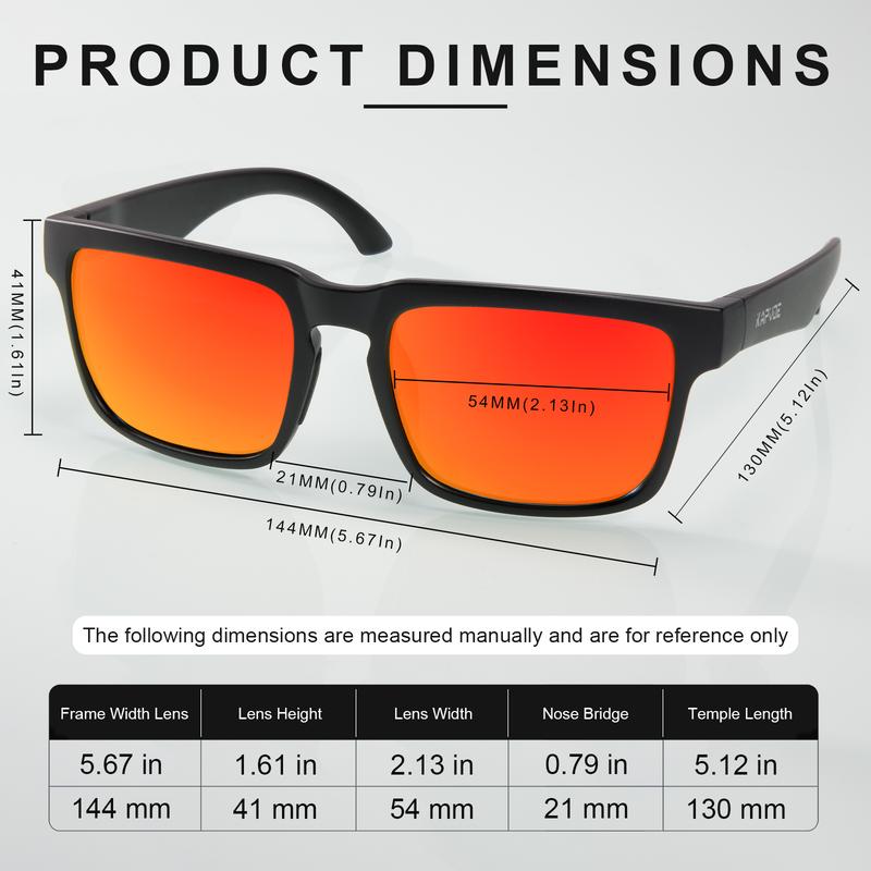 Product Introduction of SCVCN Polarized Sunglasses Men Women Sunglasses UV400 Outdoor Sports Driving Fishing Running Motorcycle Hiking Riding Goggles Hiking Surfing and Sunbathing Vacation Eyewear 7