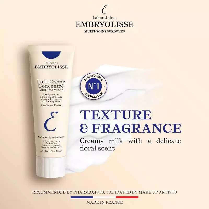 Embryolisse Lait-Creme Concentre 30ml/75ml Miracle Cream 6 IN 1 Pelembab Moisturizer Wajah Makeup Base Primer Foundation 4