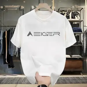 EIGER T-shirt Kaos Atasan Baju Pria Hitam Dewasa Distro Keren Premium Katun Combed Motif Sablon DTF Printing Digital