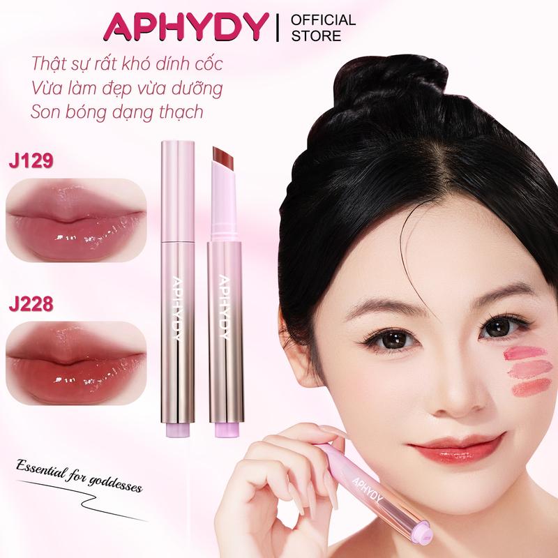  APHYDY Son Bóng Trơn Dưỡng Ẩm Và Nuôi Dưỡng Son Bóng Thạch Hiệu Ứng Thủy Tinh Chống Dấu Cốc Lớp Hoàn Thiện Lấp Lánh 