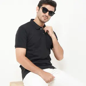 PARAQUE : Kaos polo sihirt pria matching lengan manset Kerah Keren