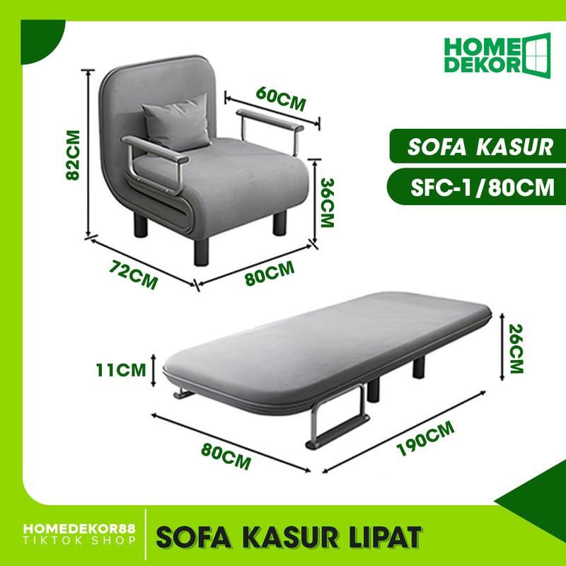 Product Introduction of HOMEDEKOR Sofa Kasur Lipat Yang Praktis Dan Nyaman Untuk Tidur Duduk 13