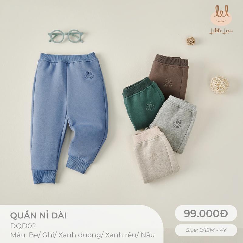 Quần nỉ dài dành cho bé Lil Little Love DQD02