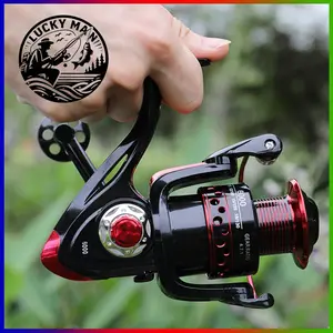 Reel Pancing Tahan Lama Max Drag 12KG 5.2:1 LK1000-5000 Spinning Reels Ringan Rendah Suara Alat Pancing Laut Aksesoris Pancing