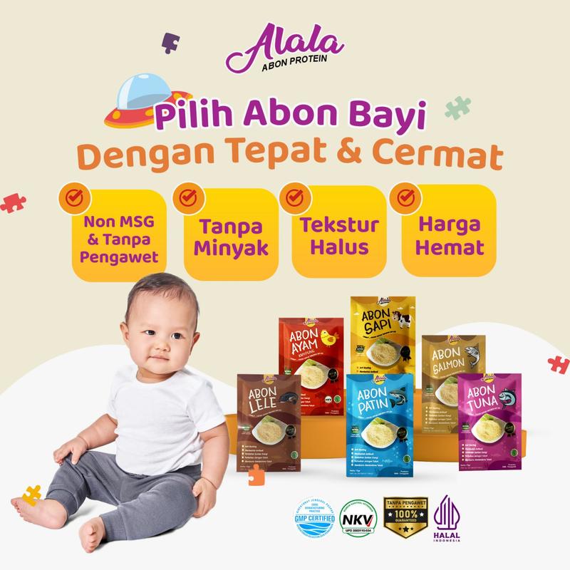 Alala Abon Bayi 8 bulan Abon mpasi Tekstur puree halus - 15gr 1