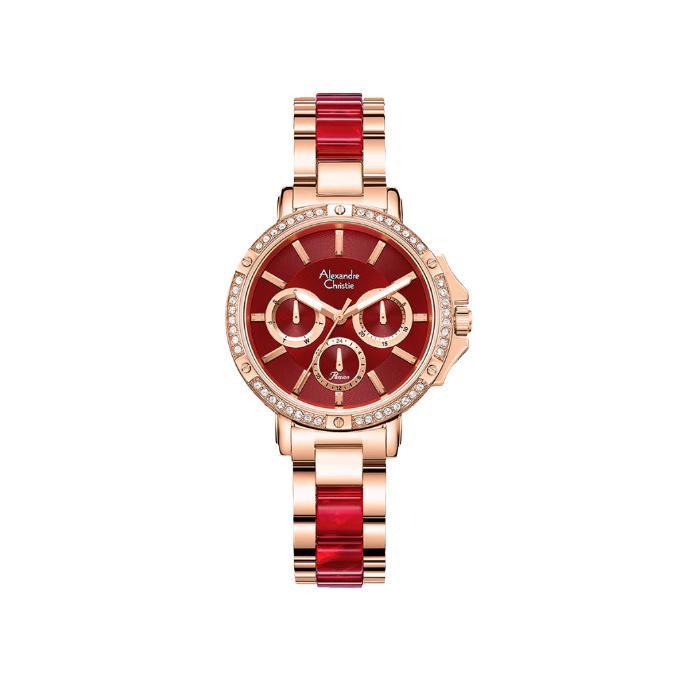Gambar Jam Tangan Wanita Alexandre Christie Multifunction AC 2B78 BFBRGRE Red Dial Rose Gold Dual Tone Stainless Steel Strap – Garansi 1 Tahun dari Watch Factory Kota Administrasi Jakarta Utara Tokopedia