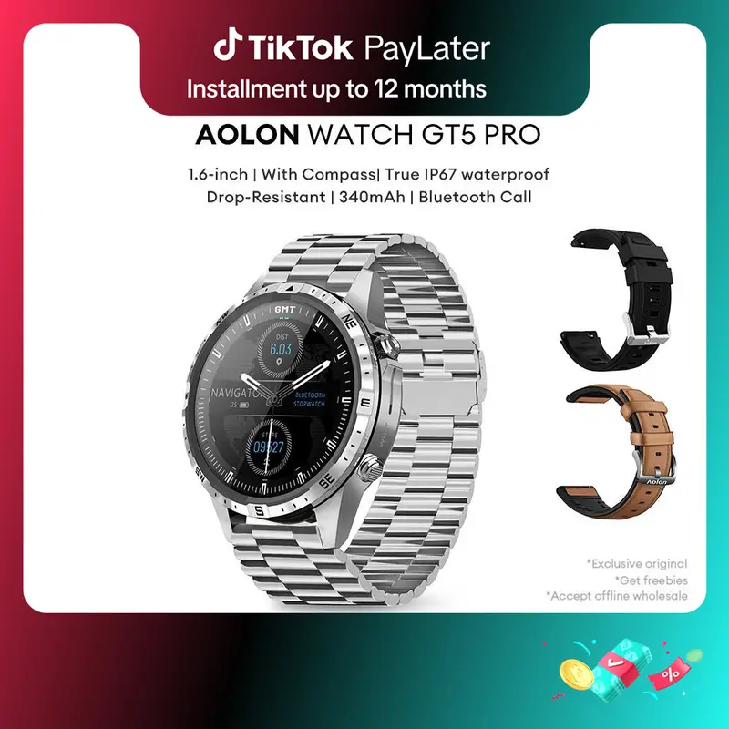 Aolon S4 Smart Watch Smart Watch, Fd68s, With Heart Rate Monitor