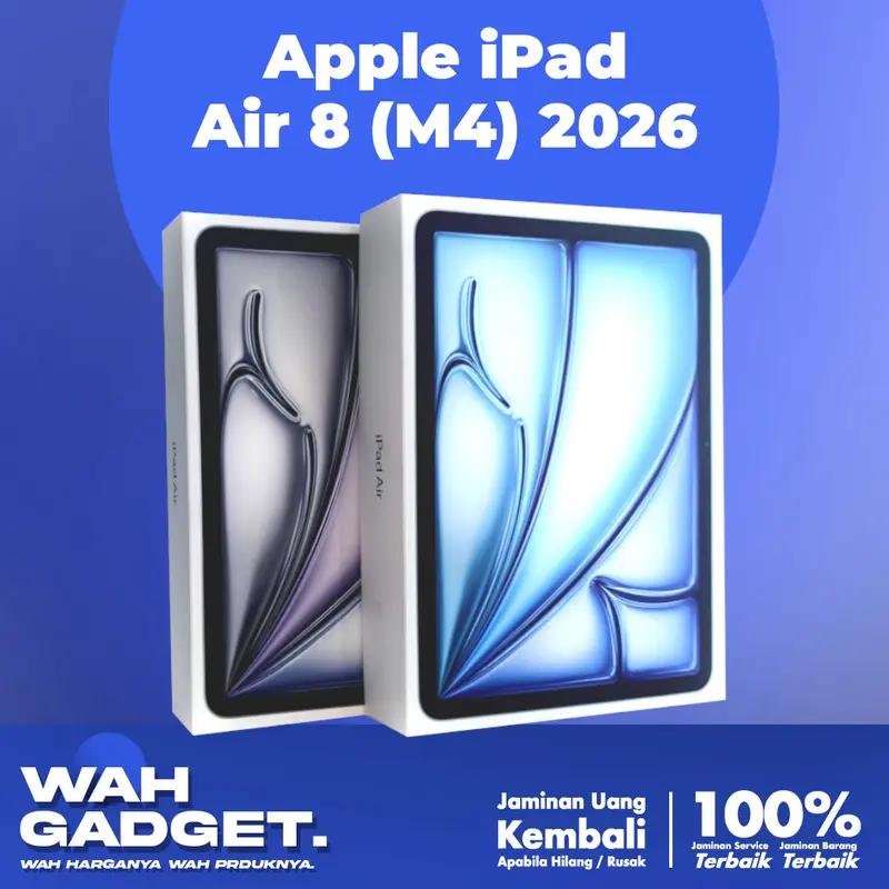 Apple iPad Air 8 (M4) 2026 11" inch Wifi Only 13" inch | 128GB 256GB 512GB 1TB | Ori BNIB | Garansi Inter 1 Tahun Original Tokopedia Exclusive