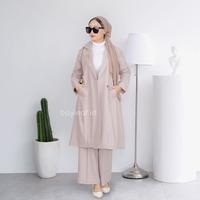 Gambar Bayleaf.id Violet Long Coat Material Finewoll / Long Outer Basic Wanita - COFFEE, XS dari bayleaf.id Kota Kediri 2 Tokopedia