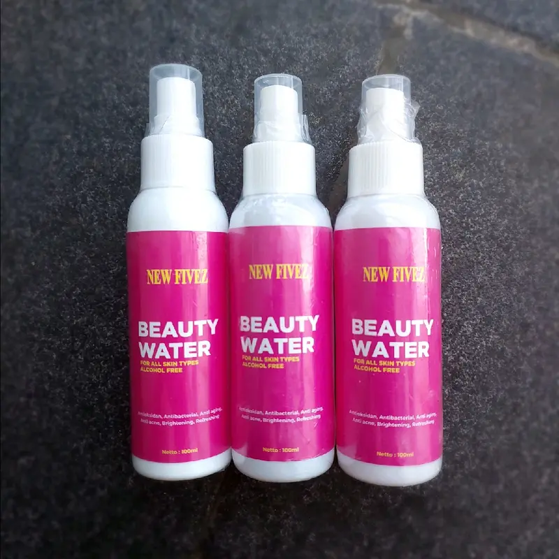 Newfivez Strong Water For All Skin Types Alcohol Free Face Mist Spay melembabkan , mencerahkan , mengontrol minyak diwajah Perawatan Kusam 5