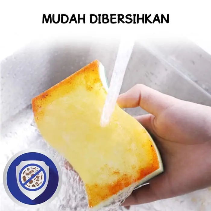3M Scotch Brite 3 Pcs Sabut Spons Hijau Cuci Piring ID 30P3 2