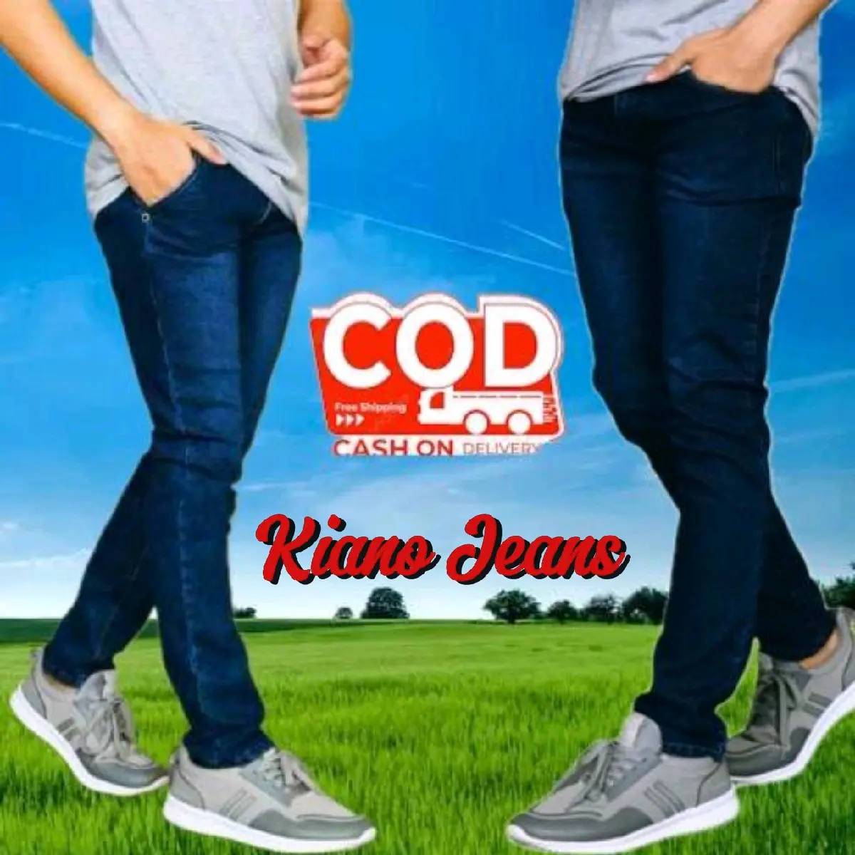 Celana jeans Denim Pria Hitam terlaris- Celana Jeans Panjang pria dewasa Pensil Slim Fit  Stretch Cowok Denim - (COD)
