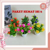 Gambar Paket Murah Komplit Gak Nyampe 100 Ribu Dapat 6 Pcs Pot Bunga Hias Tanaman Artificial Buah Hias Dekorasi Meja Tamu Hiasan Rumah - Paket 1 dari UNICO.indonesia Kab. Tangerang 1 Tokopedia