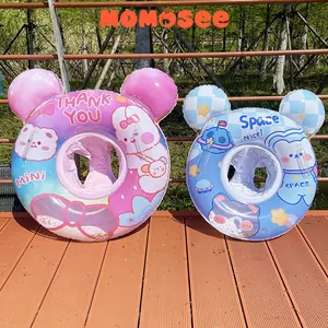 Momosee Ban Renang Anak Pelampung Renang Duduk Motif Kartun Lucu Pelampung Renang Bayi Bulat WJ252
