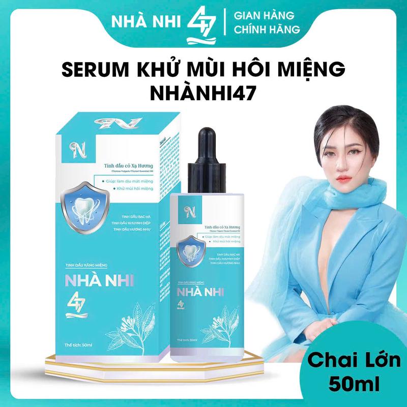 CHÍNH HÃNG 50ML - Khử Mùi Hôi Miệng NHÀ NHI47 Xịt Miệng dạng Serum - Hàng chính hãng tinhdauthommieng serum thơm mồm xịt thơm miệng nuou