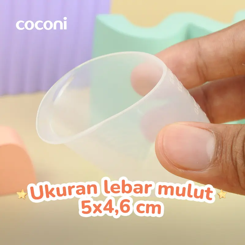 COCONI Newborn Baby Cup Feeder | Gelas Pemberi Asi Pada Bayi Baru Lahir | Gelas Kecil Anak Bayi 4
