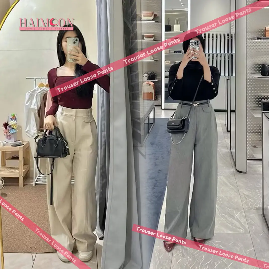 Celana Panjang Kulot Wanita Oro Pants Highwaist Anti Kusut Celana Formal Kerja Elegants Karet Nyaman Kantor Loose