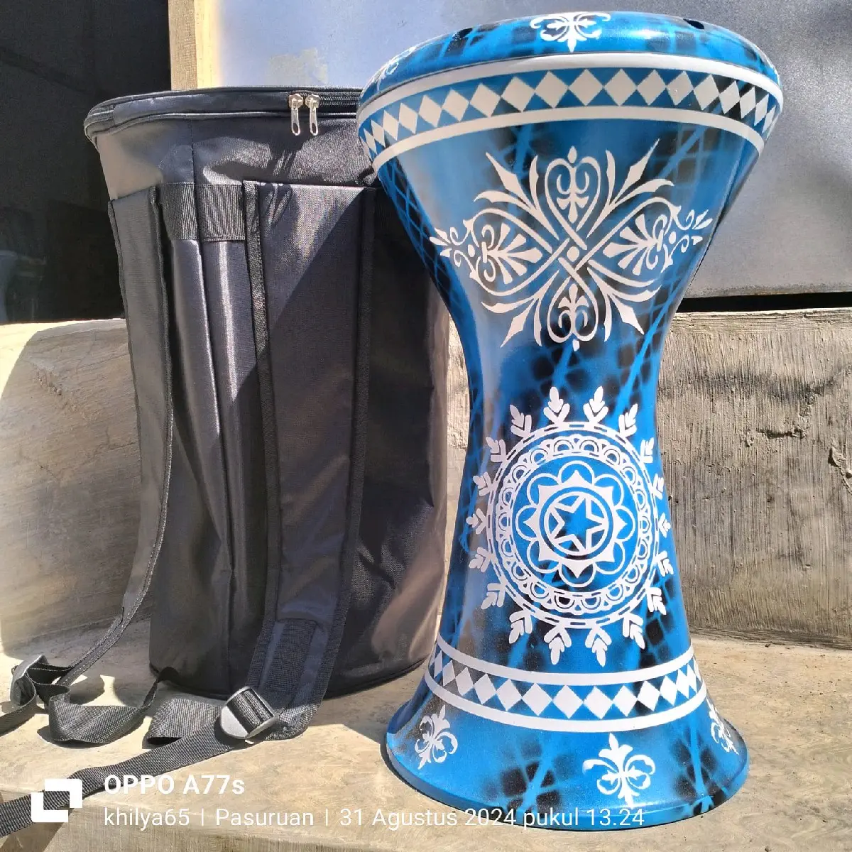 DARBUKA ORIGINAL ALMUNIUM COR 8 &9