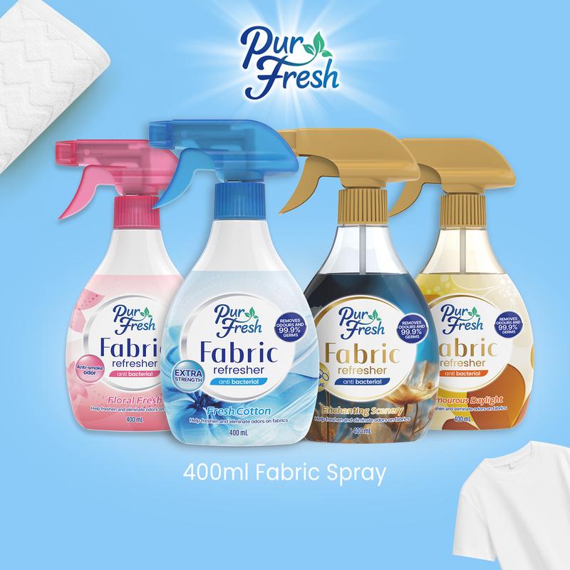 Purfresh Fabric Refresher 400ml 3 in 1 Instant Disinfectant Spray ...