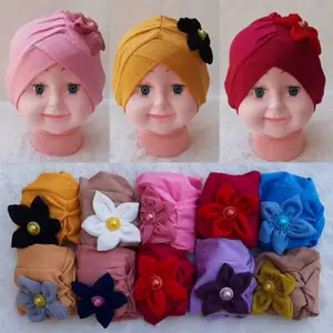 Turban Silang bunga / turban anak bayi usia 0-3 tahun packing plastik perpcs